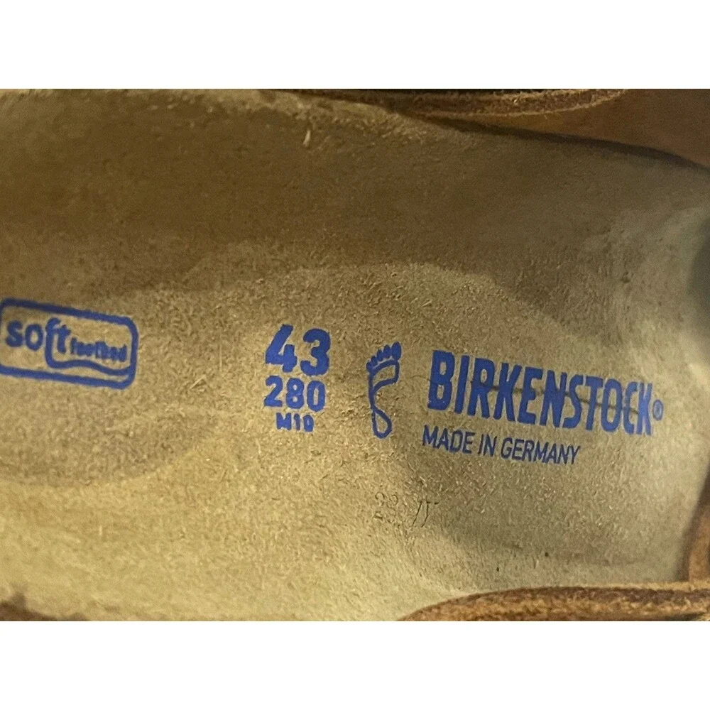 Birkenstock Arizona Sandals Men Suede Leather Mink Shoes Comfort US 10 EU 43 New